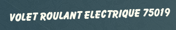 Volet roulant electrique 75019